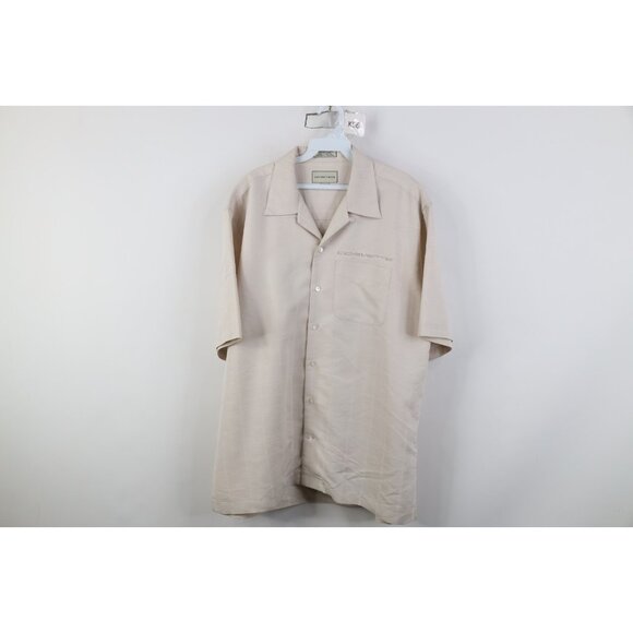 Vintage 90s Y2K Mens Medium Spell Out Corvette Racing Short Sleeve Button Shirt - Picture 1 of 15